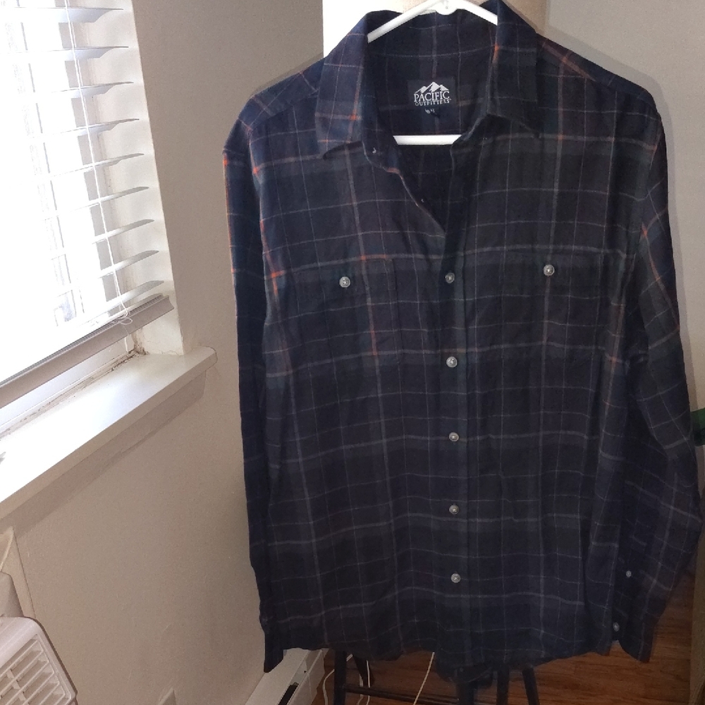 Men's Plaid Casual Button Down Shirt